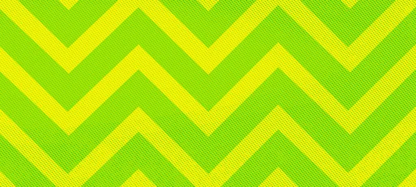 Zig Zag Vlna Zelená Vzor Panorama Pozadí Moderní Horizontální Design — Stock fotografie
