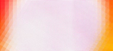 Turuncu desenli arka plan. Geniş ekran arkaplan fotokopi alanı, çevrimiçi reklamlar, afişler, indirimler, kutlamalar ve çeşitli tasarım çalışmaları için en uygun ortam