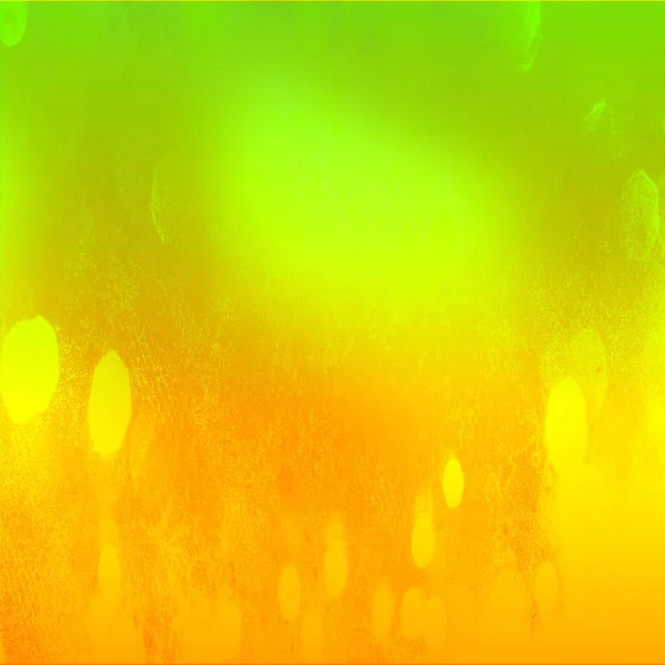 Orange Green Bokeh Background Square Backdrop Illustration Social Media Promotions — Stock Photo, Image