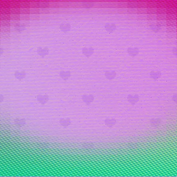 Pink Hearts Pattern Background Square Backdrop Copy Space Text Image — Stock Photo, Image