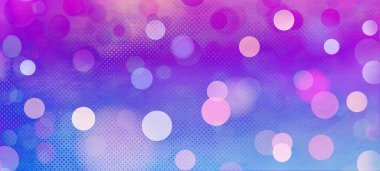 Pankart, poster, mevsimlik, bayram, olay ve metin için metin alanı veya resimleriniz olan kutlamalar için mor geniş ekran bokeh arkaplanı