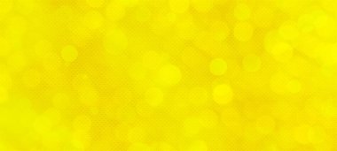 Pankart, poster, mevsimlik, tatiller, olay ve metin için metin alanı veya resimleriniz olan kutlamalar için sarı geniş ekran bokeh arkaplanı