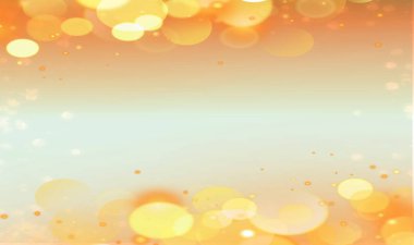 Sarı bokeh arka plan afişi parti, yıldönümü, doğum günü, bayram, sevgililer günü ya da düğün davetiyeleri için mükemmel. Metin için boş alan