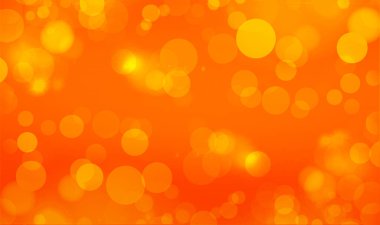 Metin veya resim için kopyalama alanı olan turuncu bokeh arkaplan, yatay arkaplan