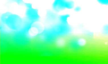 Metin veya resim için kopyalama alanı olan mavi bokeh arkaplan yatay arkaplan