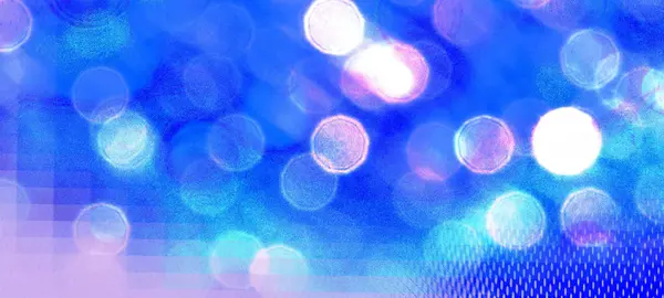 Blue widescreen bokeh background. Simple design backdrop for banners, posters, and various design works