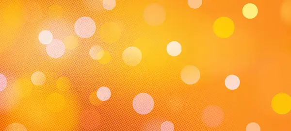 Orange widescreen bokeh background. Simple design backdrop for banners, posters, and various design works
