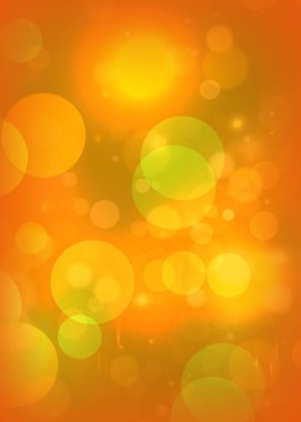 Parti, reklam, olay, poster ve çeşitli tasarım çalışmaları için turuncu bokeh arkaplan pankartı