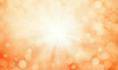 Parti, reklam, olay, poster ve çeşitli tasarım çalışmaları için turuncu bokeh arkaplan pankartı