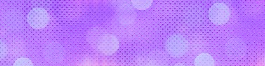 Banner, Poster, reklam, kutlama ve çeşitli tasarım çalışmaları için mor panorama bokeh arkaplanı