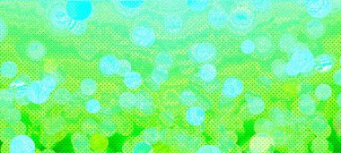 Banner, Poster, reklam, kutlama ve çeşitli tasarım çalışmaları için yeşil geniş ekran bokeh arkaplanı