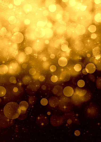 Yellow vertical bokeh background for Banner, Poster, Story, Celebrations and various design works