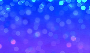 Parti, reklam, olay, yıldönümü ve çeşitli tasarım çalışmaları için mavi bokeh arkaplan pankartı