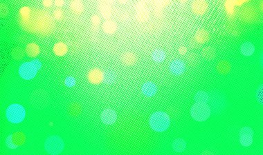 Parti için yeşil bokeh arkaplan pankartı, selamlar, poster, reklam, etkinlikler ve çeşitli tasarım çalışmaları