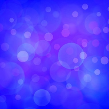 Parti için mavi bokeh arkaplan pankartı, selamlar, poster, reklam, etkinlikler ve çeşitli tasarım çalışmaları