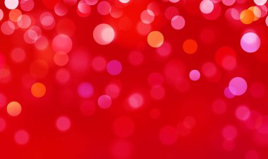 Pankart, poster, parti, yıldönümü, selamlama ve çeşitli tasarım çalışmaları için kırmızı bokeh arkaplanı