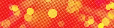 Banner, Poster, kutlama, olay ve çeşitli tasarım çalışmaları için kırmızı bokeh panorama arka planı