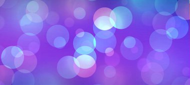 Banner, Poster, kutlama, olay ve çeşitli tasarım çalışmaları için mor bokeh geniş ekran arkaplanı