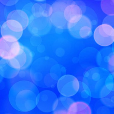 Banner, Poster, reklam, kutlama, olay ve çeşitli tasarım çalışmaları için mavi bokeh kare arkaplan