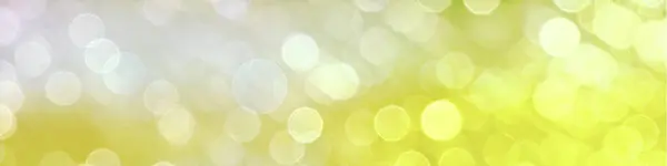 Yellow Panorama Bokeh Background Simple Design Banner Poster Events Various — Stock Photo, Image