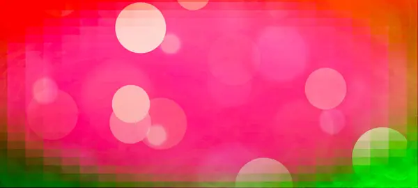 Pink Panorama Bokeh Background Simple Design Banner Poster Events Various — Stock Photo, Image
