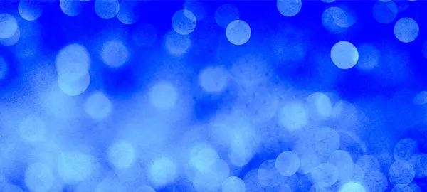 Blue Panorama Bokeh Background Simple Design Banner Poster Events Various — Stock Photo, Image