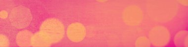 Banner, Poster, kutlama, olay ve çeşitli tasarım çalışmaları için Pembe Bokeh Panorama arka planı