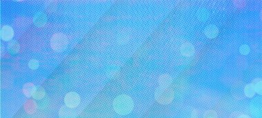 Banner, Poster, kutlama, olay ve çeşitli tasarım çalışmaları için mavi bokeh geniş ekran arkaplanı