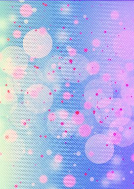 Banner, Poster, reklam, kutlama, olay ve çeşitli tasarım çalışmaları için mavi bokeh dikey arkaplan