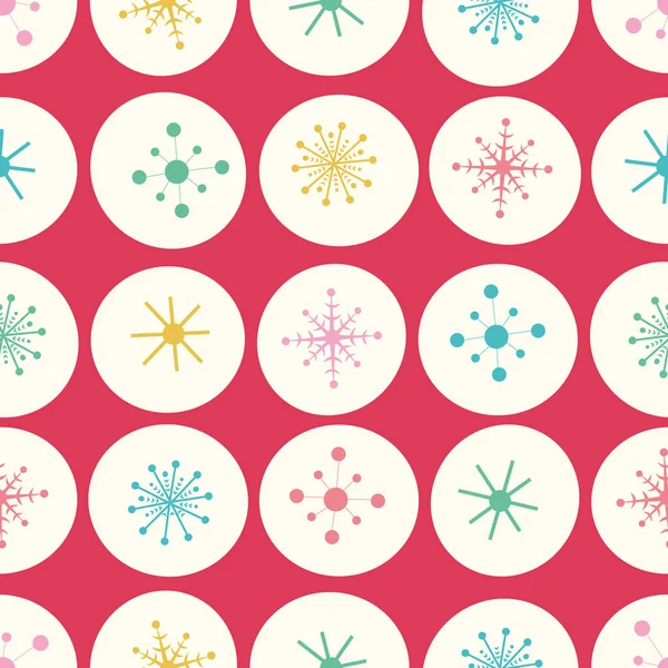 Copo Nieve Navidad Patrón Abstracto Estrella Patrón Fondo Diseño Repetición — Archivo Imágenes Vectoriales