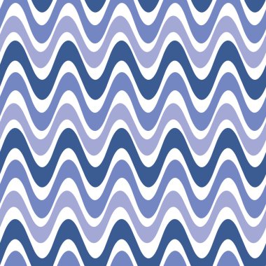 Abstract wavy line pattern background. Vector geometric seamless element in blue and purple. Design element.