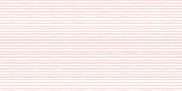 Рожевий Смуга Прикордонного Фону Органічно Намальований Горизонтальний Векторний Смугастий Банер — стоковий вектор