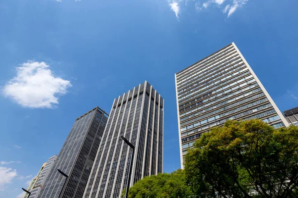 Modern Byggnad Anhangabau Dalen Sao Paulo Brasilien — Stockfoto