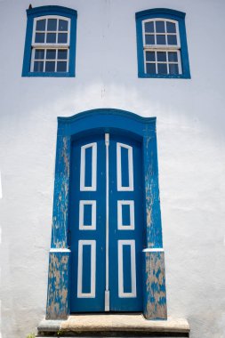 Merhametli Meryem Kilisesi, Portekizce capela das Merces Sao Luiz do Paraitinga 'da küçük bir kilise, Sao Paulo Eyaleti, Brezilya' da sömürge şehri.