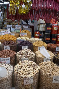 Sao Paulo, Brazil - dec 28, 2022 - Indoors of Mercado Municipal, also known as Mercadao de Sao Paulo. Commerce of fresh fruits, foods, meats, and restaurants. 