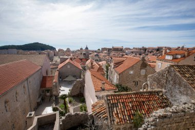 Panorama of Dubrovnik from the City Walls, South Dalmatia, Croatia