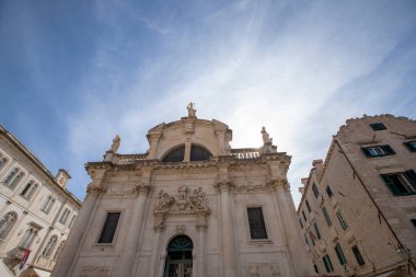 Dubrovnik şehir, St. Blaise Kilisesi, Hırvatistan Europe ünlü gezi genel Simgesel Yapı doğal manzaraya.