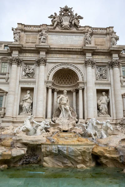 Fontana Trevi Trevi Fountain Rome Trevi Fountain Largest Baroque Fountain — Stock Photo, Image