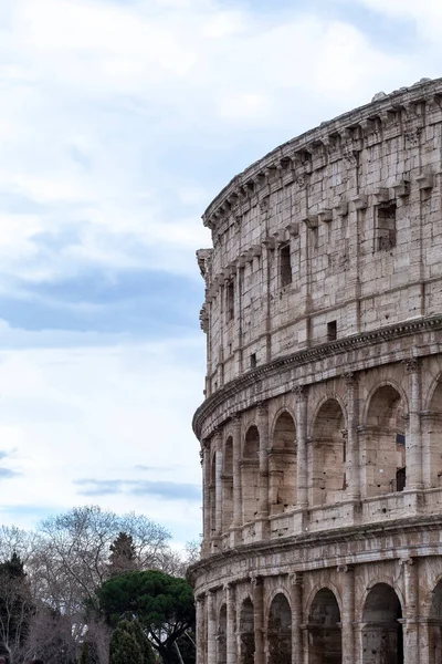 Coliseu Cidade Roma Itália Antigo Anfiteatro Flaviano Estádio Dos Gladiadores — Fotografia de Stock