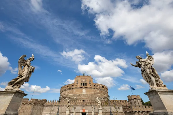 Castel Sant Angelo Mausoleum Hadrian Rome Italy Built Ancient Rome — Stock Photo, Image