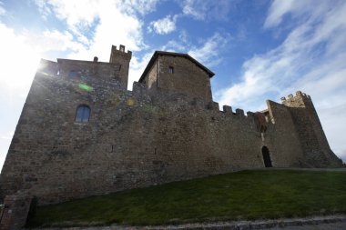 İtalya 'nın Toskana bölgesinin en iyi şarap üreticilerinden biri olan Castello Banfi' nin 1 Mart 2023 tarihli görüntüsü