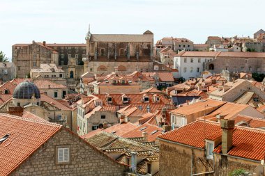 Hırvatistan 'ın Duvarları Kenti' nden Eski Dubrovnik şehrine bir bakış