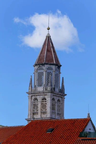 Kloktoren Van Sint Nicolaaskerk Trogir Dalmatië Kroatië — Stockfoto