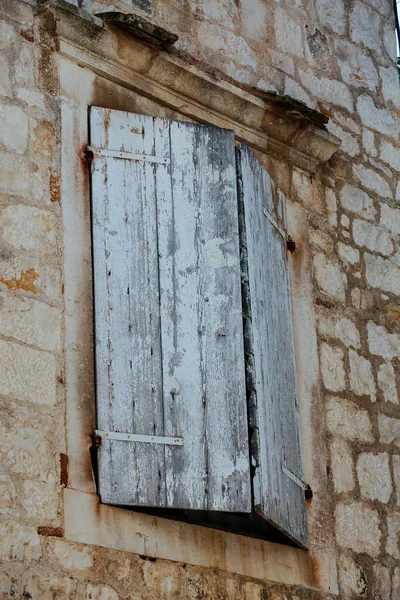 Perjalanan Kroasia Indah Kota Trogir Fragmen Arsitektur — Stok Foto