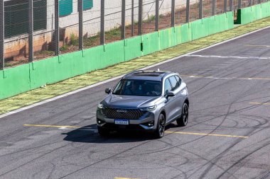Sao Paulo, Brezilya - Temmuz - 2023 - Interlagos otodrom üzerinde test sürüşü