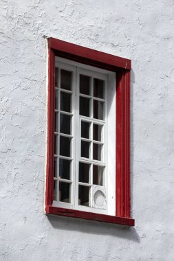 Quebec 'in antik mimarisinin manzarası. Kanada 'nın Quebec eyaletinin başkenti olarak Kuzey Amerika' nın en eski şehirlerinden biridir..