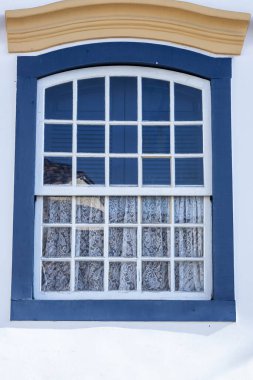 Tarihi Sao Joao del Rei 'deki sömürge mimarisi, Brezilya' nın Minas Gerais eyaletindeki sömürge döneminde altın çemberin şehri.