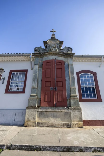 colonial architecture in the historic Sao Joao del Rei, city of the gold cycle in the colonial period on Minas Gerais state, Brazil