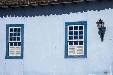 Tarihi Sao Joao del Rei 'deki sömürge mimarisi, Brezilya' nın Minas Gerais eyaletindeki sömürge döneminde altın çemberin şehri.