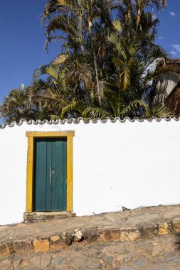 Brezilya 'nın Minas Gerais eyaletindeki tarihi Tiradentes kasabasında geleneksel koloni ve barok stili